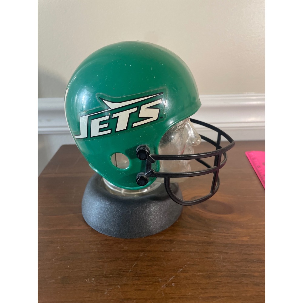 Vintage New York Jets Mini Football Helmet Collectible Display NFL Green Black